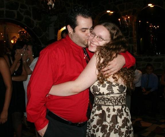 At Jane and Bryan's wedding