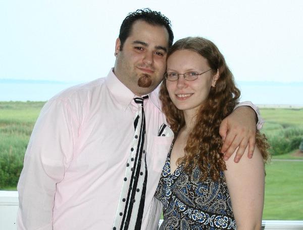 At Rob and Melissa's wedding