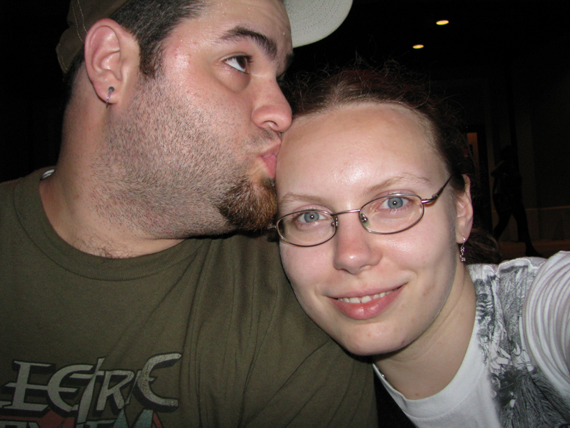 Smooching at Hard Rock Cafe, Orlando.