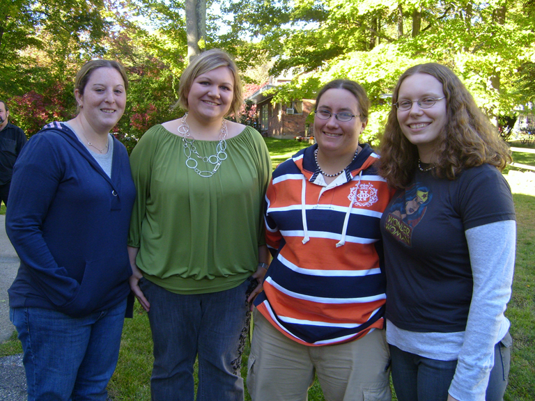 Nancy with bridesmaids
