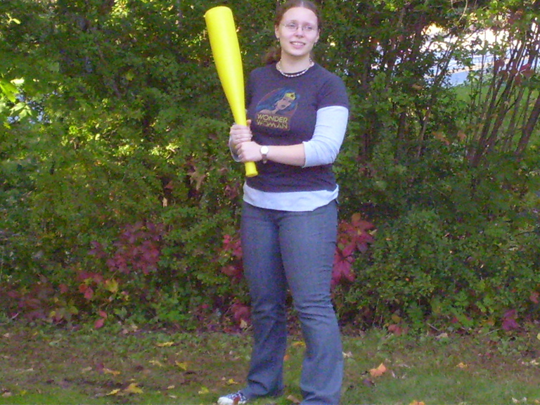 Nancy up to bat, terrified